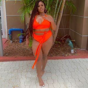 Women Plus Size Two Piece Swimsuit